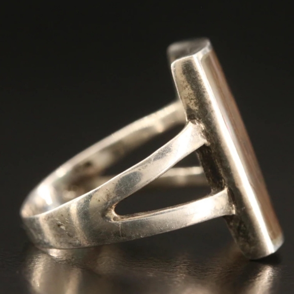 Abalone Sterling Silver Ring - Picture 4 of 7